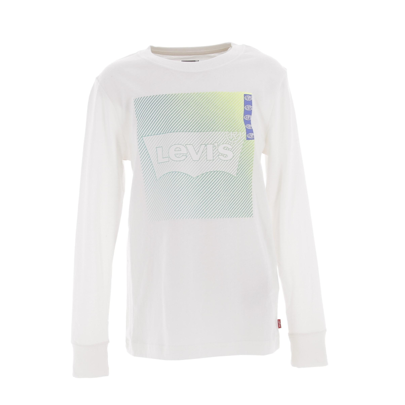 T-shirt manches longues neon gradient blanc garçon - Levi's