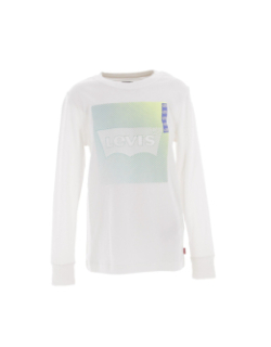 T-shirt manches longues neon gradient blanc garçon - Levi's