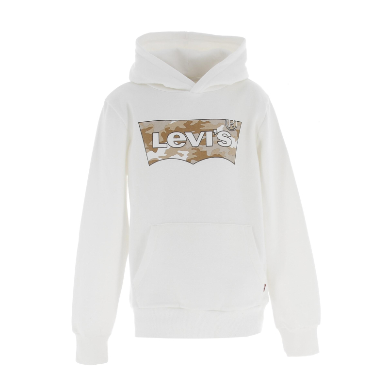 Sweat à capuche tofu batwing blanc garçon - Levi's