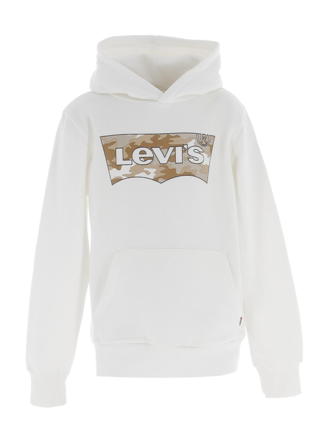 Sweat à capuche tofu batwing blanc garçon - Levi's