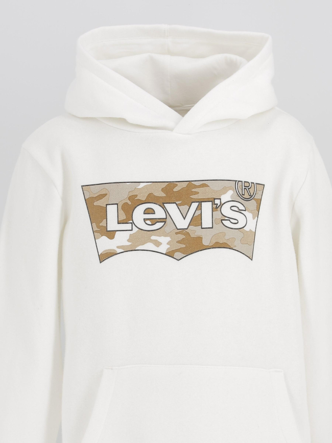 Sweat à capuche tofu batwing blanc garçon - Levi's