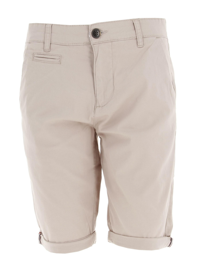 Short chino venili beige homme - La Maison Blaggio