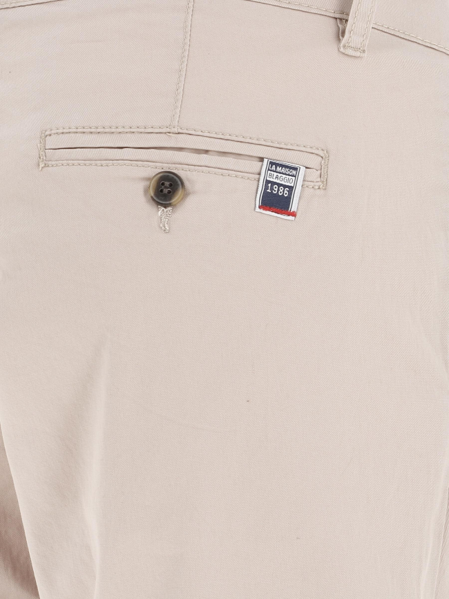 Short chino venili beige homme - La Maison Blaggio