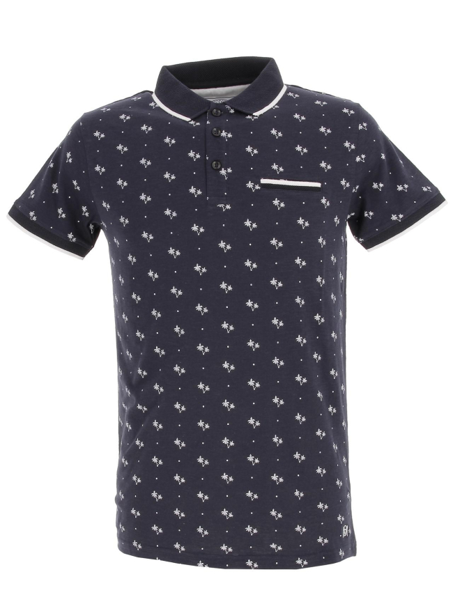 Polo playa bleu marine homme - La Maison Blaggio