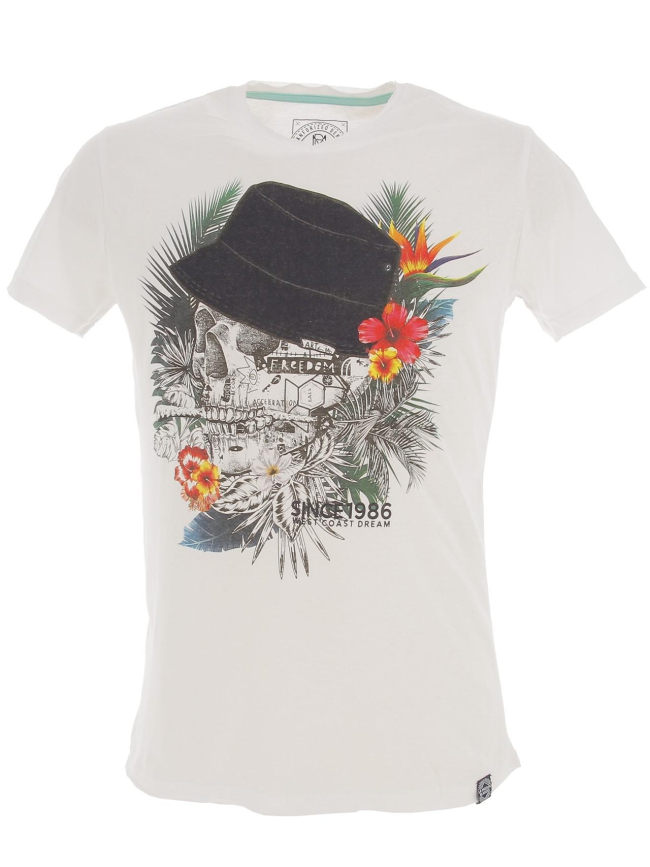 T-shirt mebano blanc homme - La Maison Blaggio