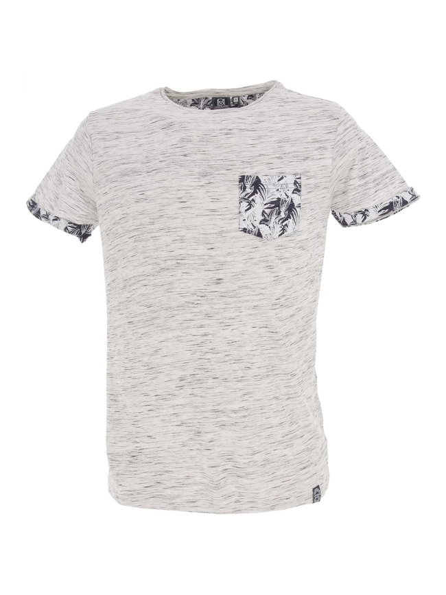 T-shirt morata chiné écru homme - La Maison Blaggio