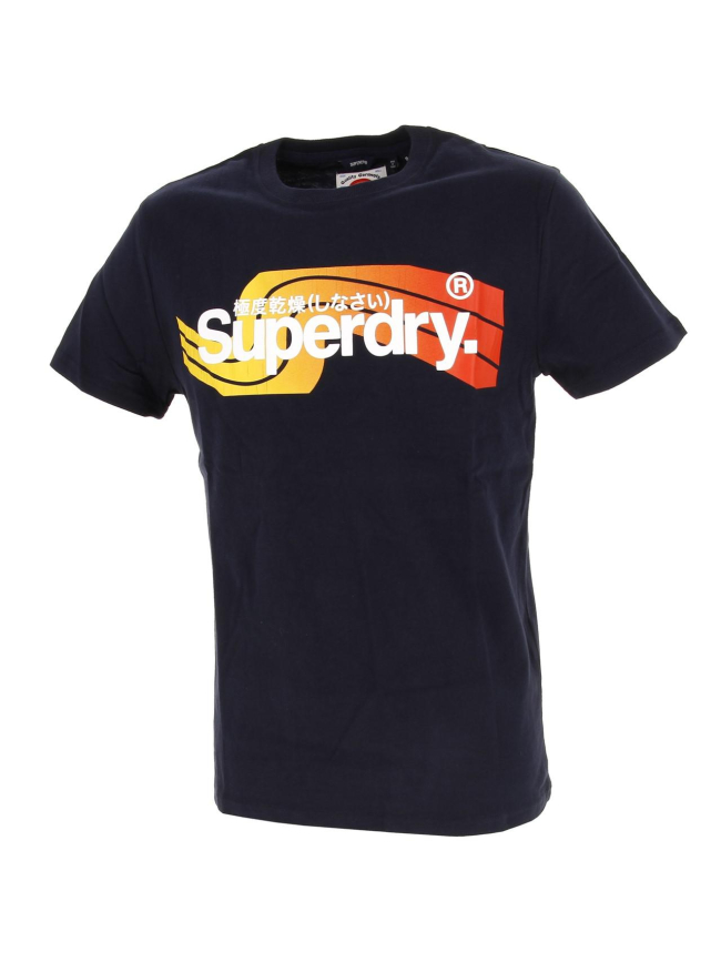 T-shirt cali bleu marine homme - Superdry