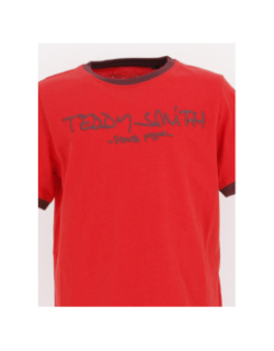 T-shirt ticlass 3 rouge garçon - Teddy Smith
