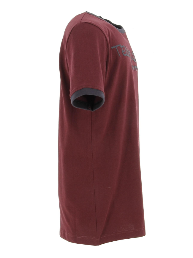 T-shirt ticlass 3 bordeaux enfant - Teddy Smith