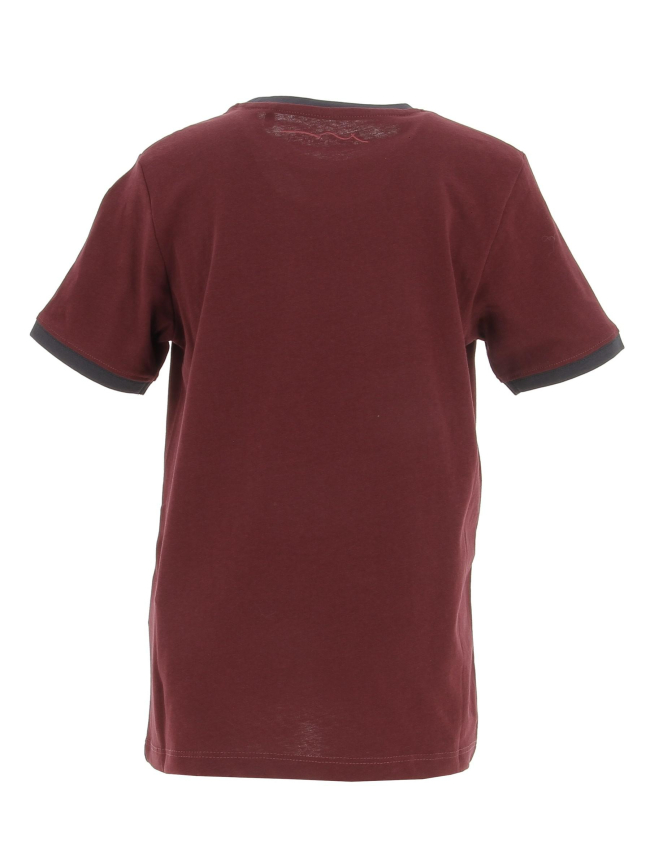 T-shirt ticlass 3 bordeaux enfant - Teddy Smith
