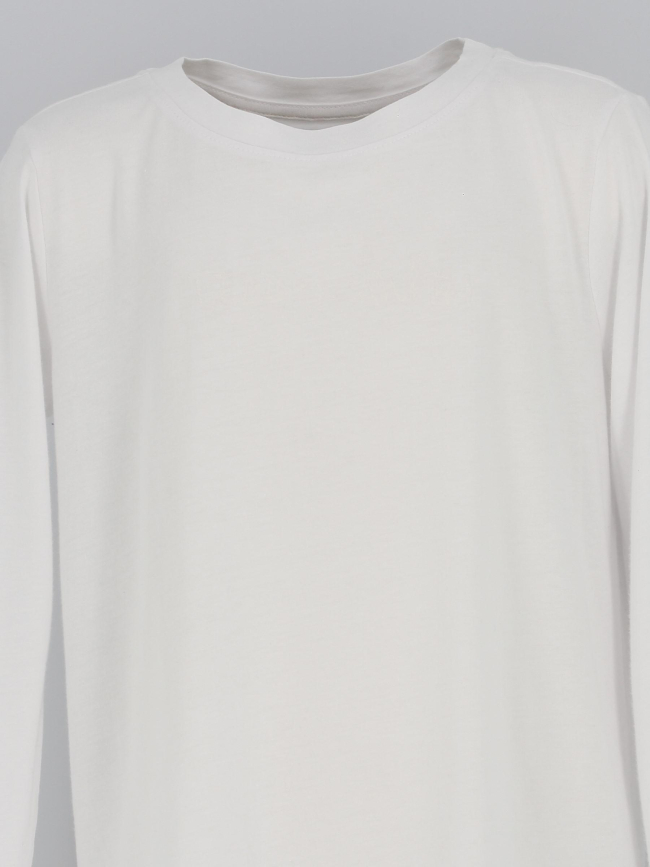 T-shirt manches longues ticia blanc fille - Teddy Smith