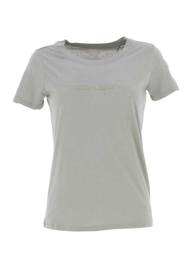 T-shirt ticia vert femme - Teddy Smith