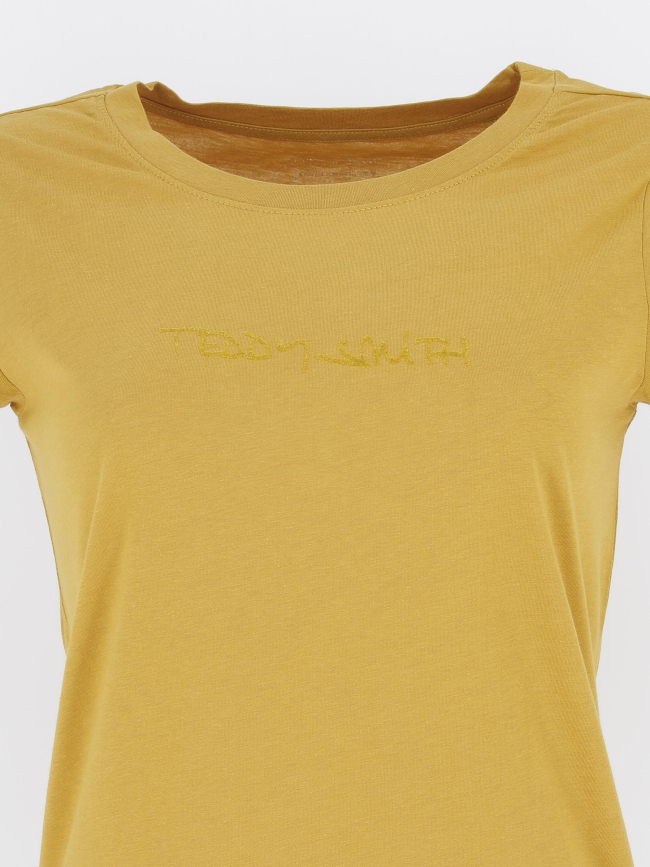 T-shirt ticia jaune femme - Teddy Smith