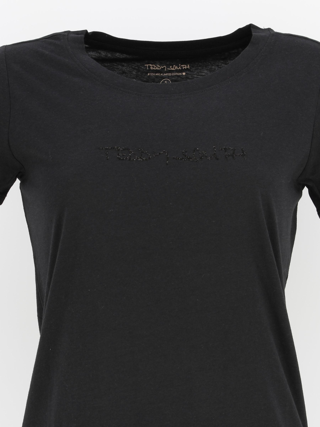 T-shirt ticia noir femme - Teddy Smith