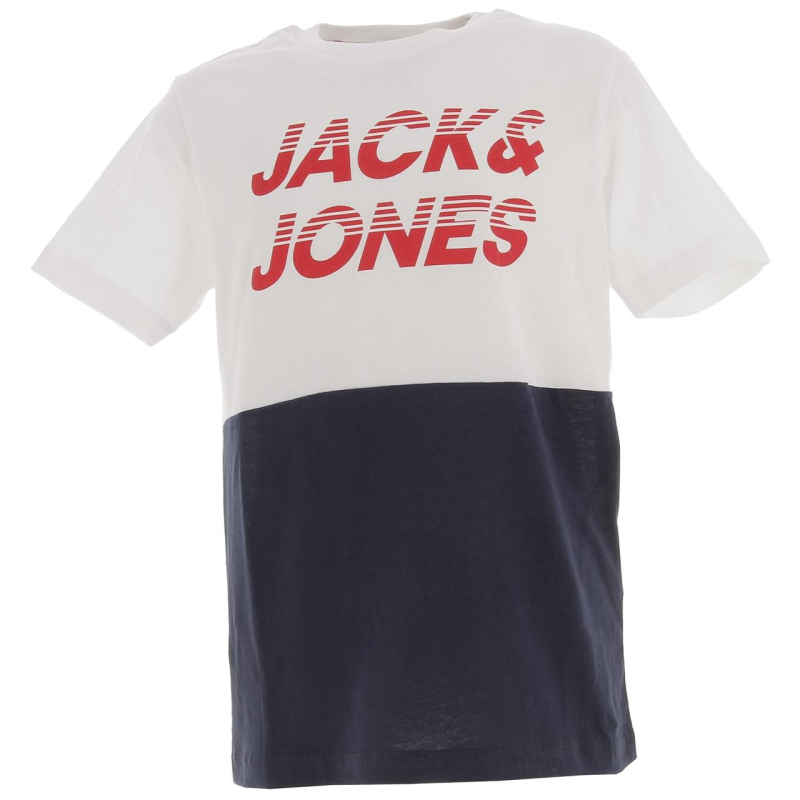 T-shirt break blanc garçon - Jack & Jones