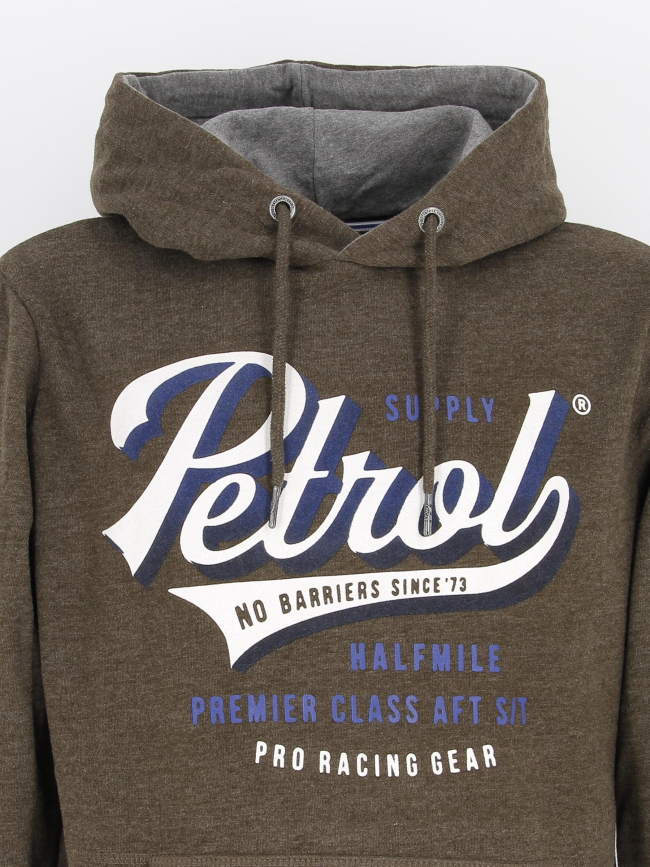 Sweat à capuche hooded marron homme - Petrol Induistries