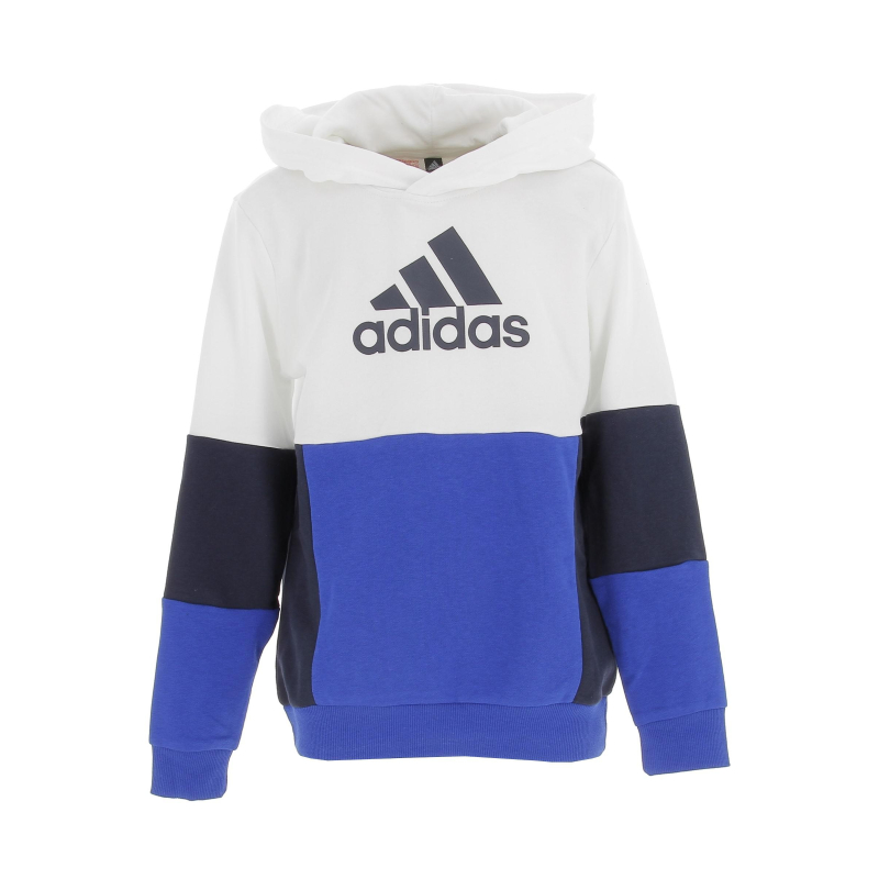 Sweat à capuche u cb bleu/blanc garçon - Adidas