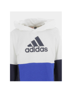 Sweat à capuche u cb bleu/blanc garçon - Adidas