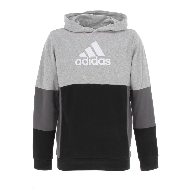 Sweat à capuche u cb gris/noir garçon - Adidas