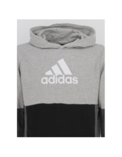 Sweat à capuche u cb gris/noir garçon - Adidas