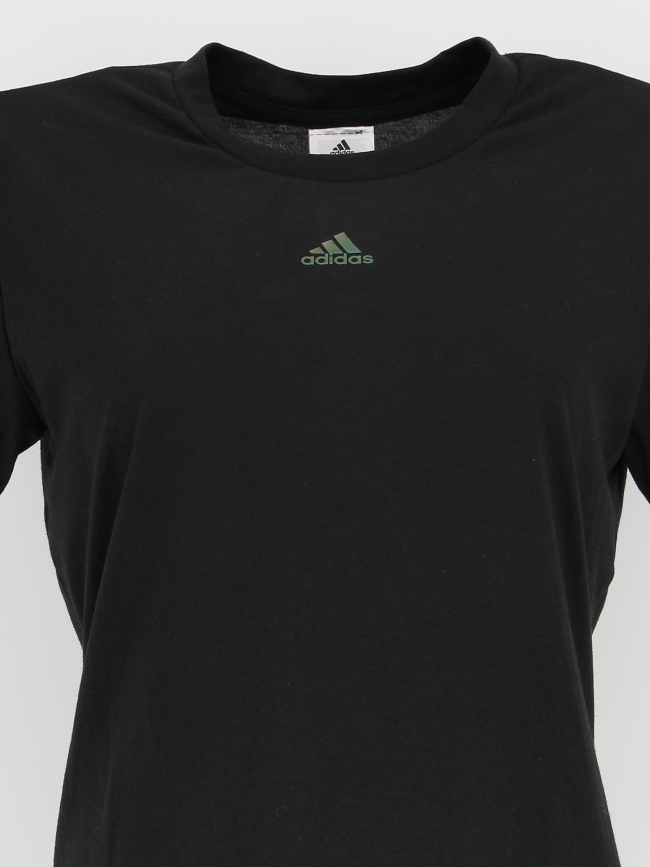 T-shirt de sport floral noir femme - Adidas