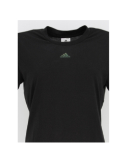 T-shirt de sport floral noir femme - Adidas