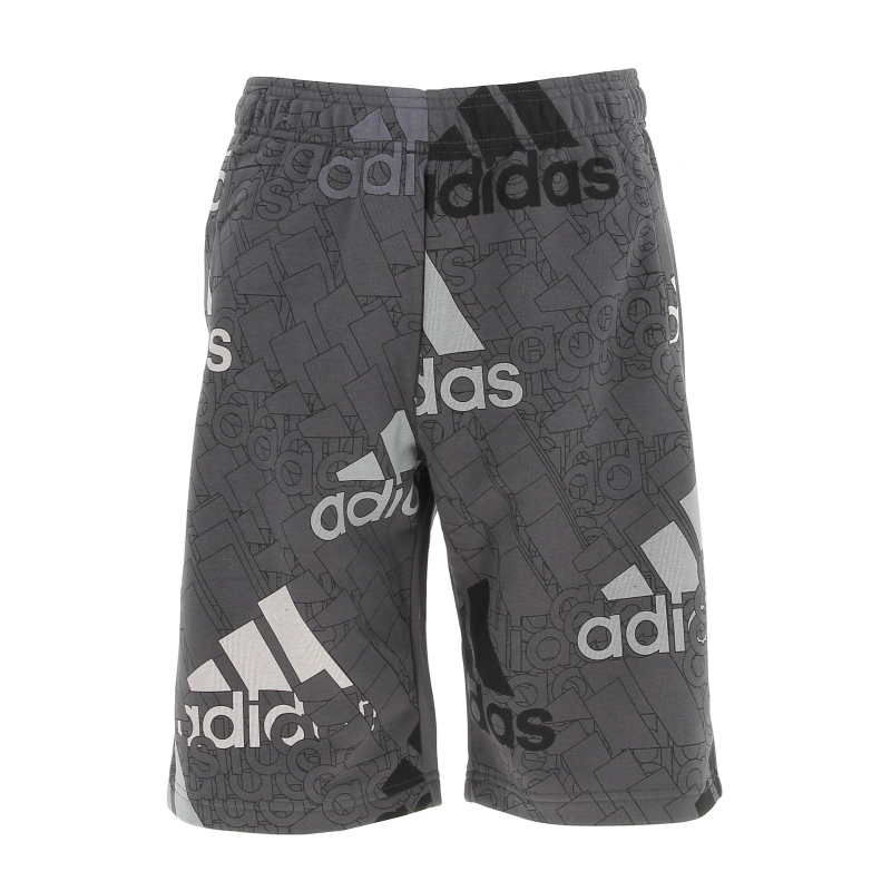 Short de sport big logo gris garçon - Adidas