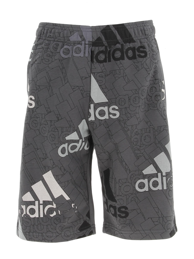 Short de sport big logo gris garçon - Adidas