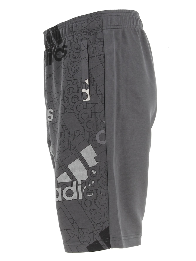 Short de sport big logo gris garçon - Adidas