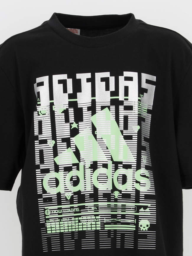 T-shirt u gaming noir garçon - Adidas