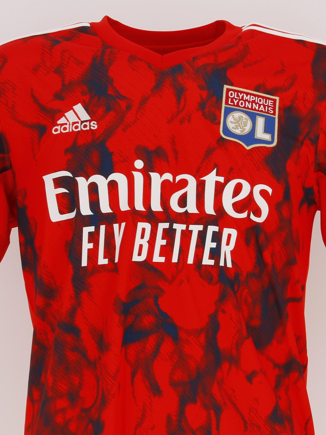 Maillot de football olympique lyonnais rouge homme - Adidas