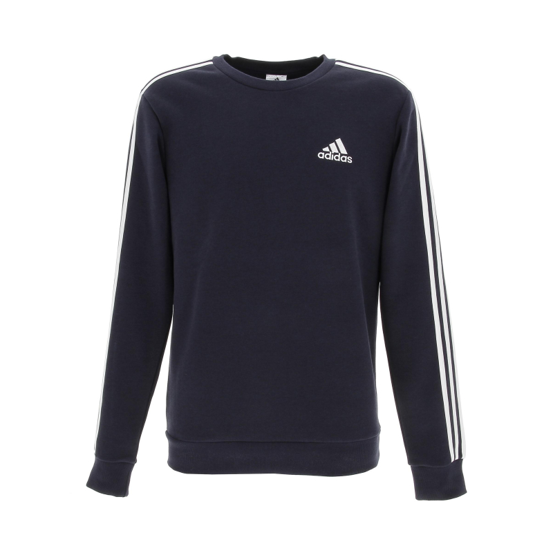 Sweat sport 3 bandes bleu marine homme - Adidas