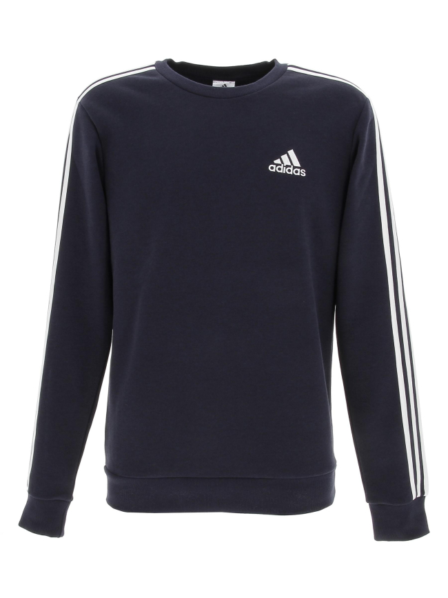 Sweat sport 3 bandes bleu marine homme - Adidas