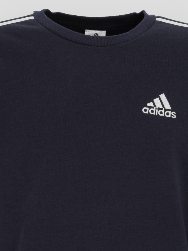 Sweat sport 3 bandes bleu marine homme - Adidas