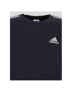 Sweat sport 3 bandes bleu marine homme - Adidas