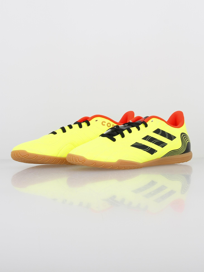 Chaussures de football indoor copa sense 4 jaune fluo - Adidas