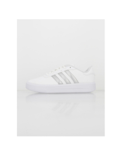 Baskets court platform blanc gris femme - Adidas