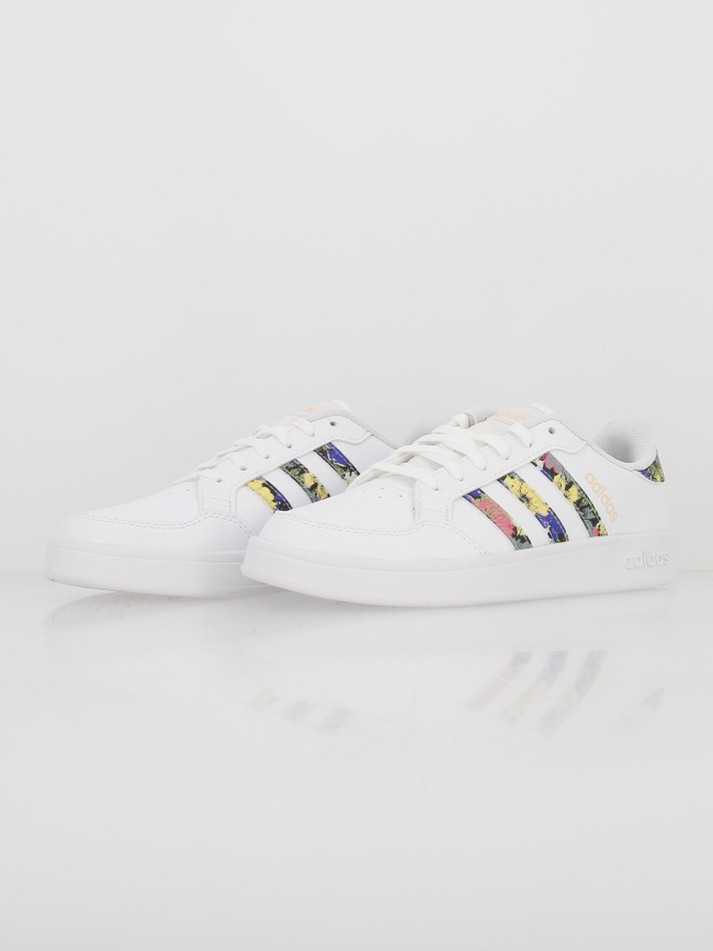 Baskets basses breaknet tropical blanc femme - Adidas