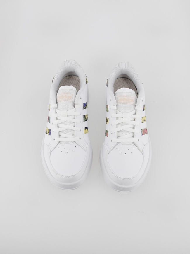 Baskets basses breaknet tropical blanc femme - Adidas