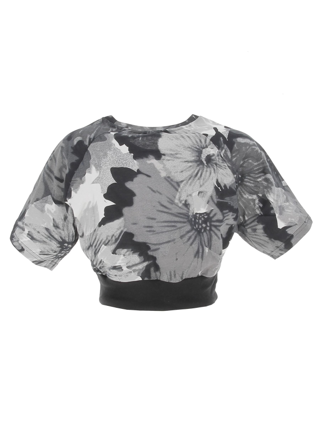 T-shirt de sport crop tee gris femme - Adidas