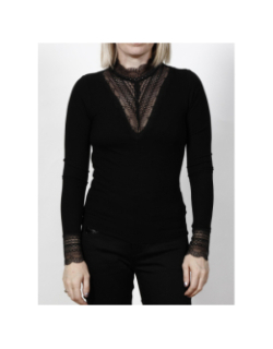 Top dentelle tilde noir femme - Only