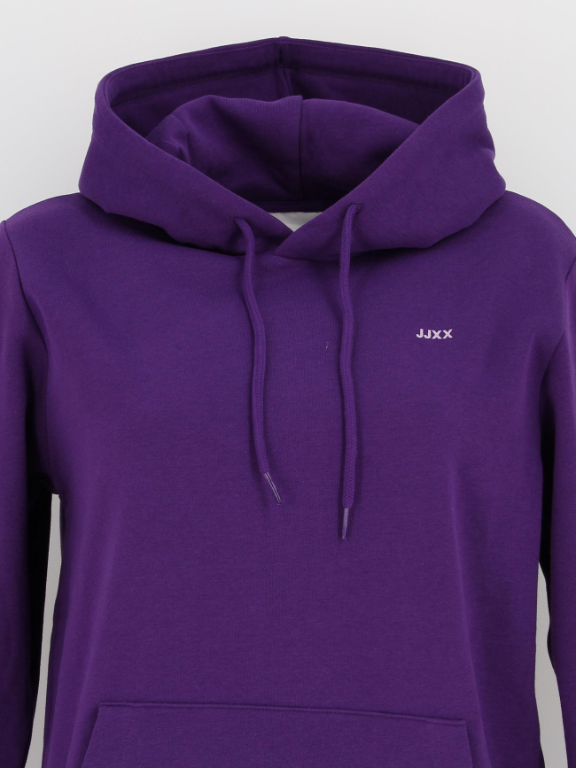 Sweat à capuche abbie violet femme - Jjxx