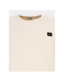 Sweat classic crew beige homme - Jack & Jones