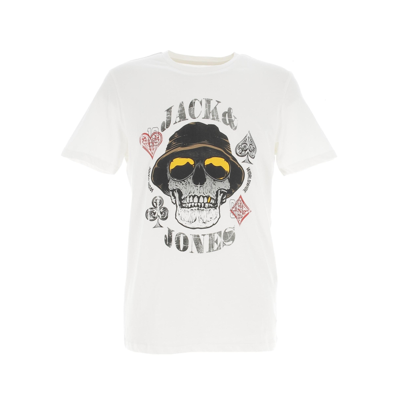T-shirt jorcaptain crew blanc homme - Jack & Jones