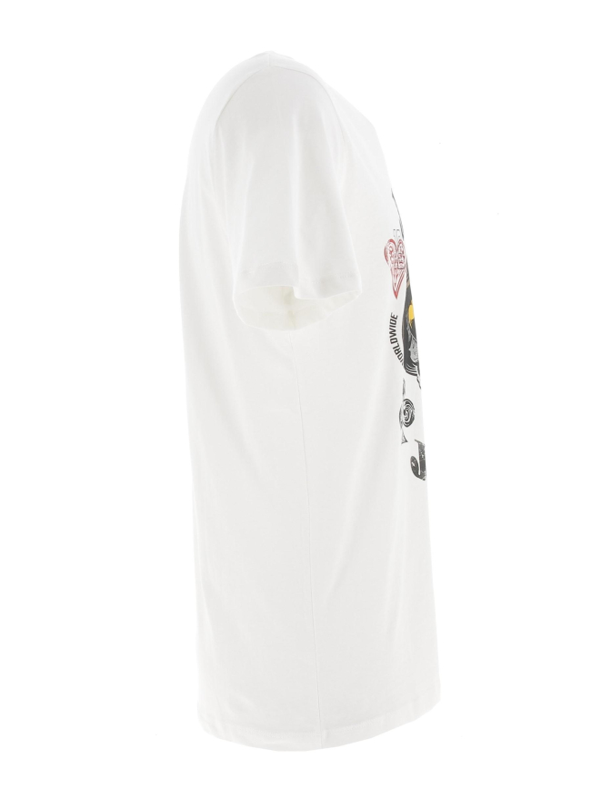 T-shirt jorcaptain crew blanc homme - Jack & Jones