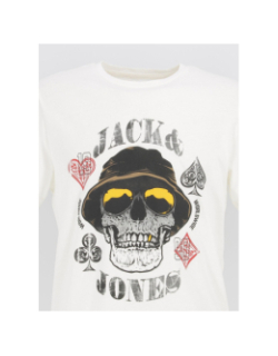 T-shirt jorcaptain crew blanc homme - Jack & Jones