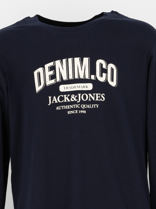 T-shirt manches longues bleu garçon - Jack & Jones