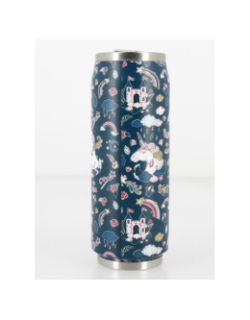 Gourde canette inox 500 ml licorne bleu - Les Artistes