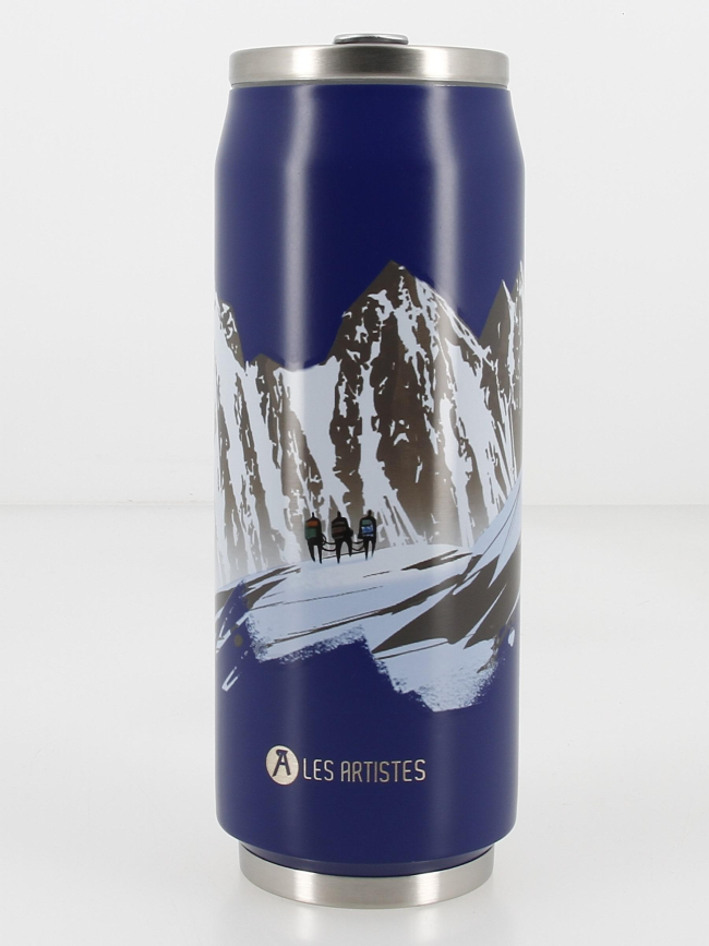 Gourde canette inox 500 ml expedition bleu - Les Artistes
