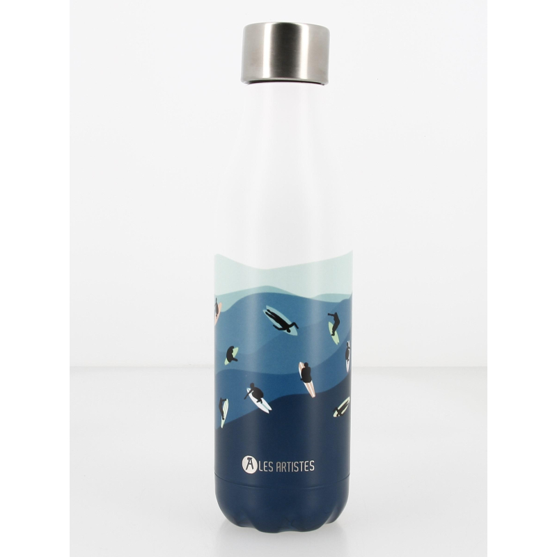 Gourde bottle inox 500 ml surf bleu - Les Artistes